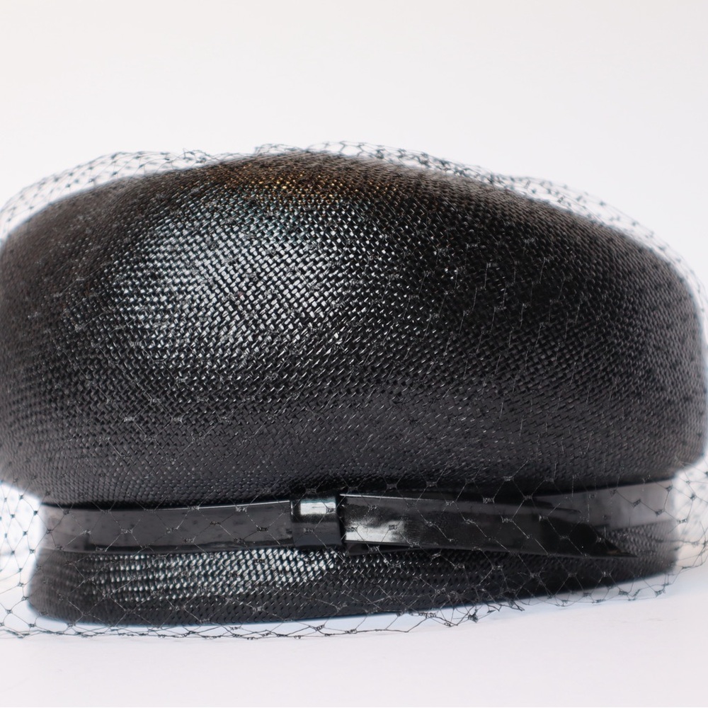 Vintage Black Hat with Veil
